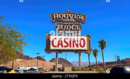 Hoover Dam Lodge and Casino in Boulder City - BOULDER City, VEREINIGTE STAATEN - 31. OKTOBER 2023 Stockfoto