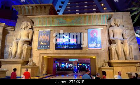 Lobby des Luxor Hotels in Las Vegas - LAS VEGAS, VEREINIGTE STAATEN - 31. OKTOBER 2023 Stockfoto