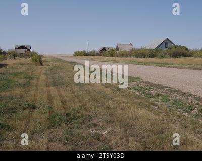 Main Street - Robsart, Saskatchewan, Kanada Stockfoto