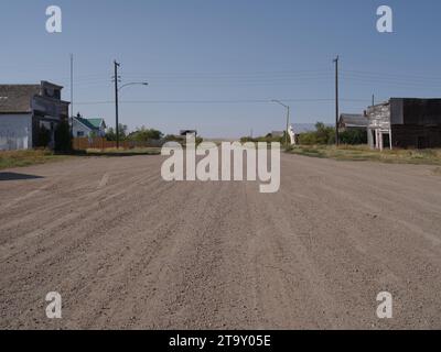 Main Street - Robsart, Saskatchewan, Kanada Stockfoto