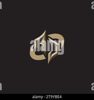 Designs, Designs und Vorlagen für das AJ Premium Initial Gaming Logo für Spiele, Twitch und youtube Stock Vektor