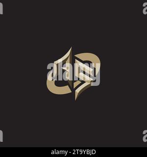 ALS Premium Initial Gaming Logo Designs, Designs und Vorlagen für Spiele, Twitch und youtube Stock Vektor