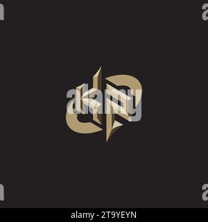 Designs, Designs und Vorlagen des KZ Premium Initial Gaming Logos für Spiele, Twitch und youtube Stock Vektor