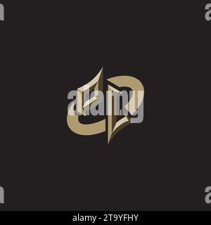 Design, Design und Vorlagen für das PL Premium Initial Gaming Logo für Spiele, Twitch und youtube Stock Vektor