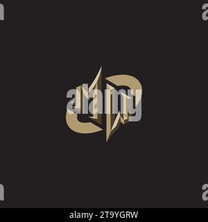 Designs, Designs und Vorlagen für MW Premium Initial Gaming Logos für Spiele, Twitch und youtube Stock Vektor
