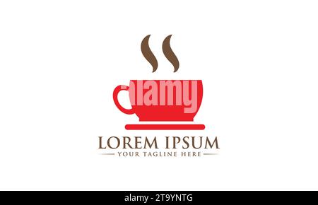 Design Mit Kaffee-Logo Stock Vektor