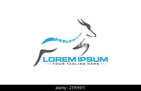 Deer Logo Design Kreatives Design Stock Vektor