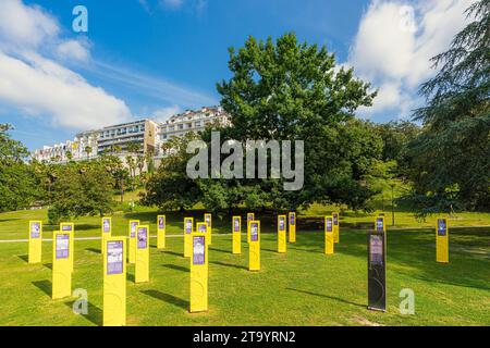 Pau, Frankreich. August 2023. Tour des Geants, ein Denkmal für das wichtigste Radrennen Stockfoto