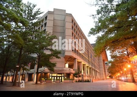 Washington, DC - 2. Juni 2018: FBI, Hauptquartier des Federal Bureau of Investigation in Washington. Stockfoto