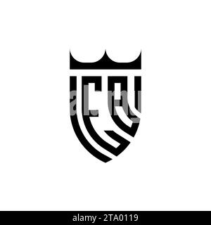 EB Luxury Initial-Logobuchstaben in hochwertigem, professionellem Design, das gut ausdruckt Stock Vektor