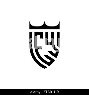 EY Luxury Initial-Logobuchstaben in hochwertigem, professionellem Design, das gut ausdruckt Stock Vektor