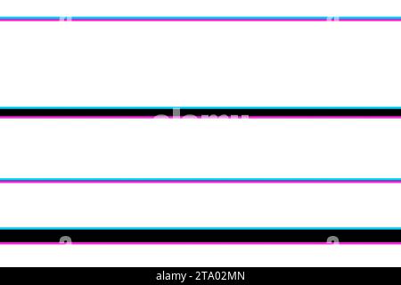 Bunter Hintergrund realistisches Flimmern, analoges Vintage-TV-Signal mit schlechten Interferenzen, statisches Rauschen im Hintergrund, Überlagerung bereit Stockfoto