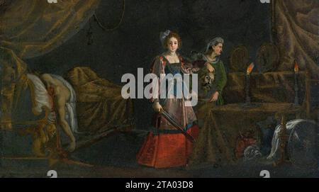 Judith mit dem Kopf des Holofernes - von Jacques Stella Stockfoto