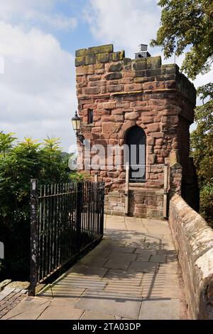 Bonewaldesthorne's Tower an der römischen Stadtmauer Chester England Großbritannien Stockfoto