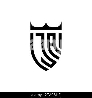 JA Luxury Initial Logobuchstaben in hochwertigem, professionellem Design, das gut ausdruckt Stock Vektor