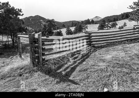 Colorado Ranch Fence Stockfoto