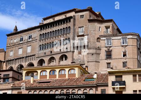 Tarazona, Bischofspalast (Renaissance aus dem 16.. Jahrhundert). Zaragoza, Aragón, Spanien. Stockfoto