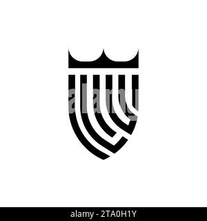 LU Luxury Initial-Logobuchstaben in hochwertigem, professionellem Design, das gut ausdruckt Stock Vektor