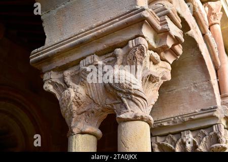 Soria, San Pedro Co-Kathedrale, Kloster (romanisches 12.. Jahrhundert). Castilla y León, Spanien. Stockfoto