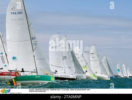 SEGELN - PORNICHET SELECT 650 - PORNICHET (FRA) - 01/05/2006 - FOTO : OLIVIER BLANCHET / DPPI START DER MINIS FLOTTE 55 Stockfoto