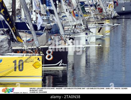 SEGELN - LES SABLES D'OLONNE - MADERE - LES SABLES D'OLONNE 2007 - LES SABLES D'OLONNE - 24/06/2007 - FOTO : OLIVIER BLANCHET / DPPI CLASSE 40 / DOCKSIDE Stockfoto