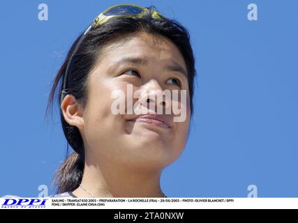 SEGELN - TRANSAT 650 2005 - PREPARARATION - LA ROCHELLE (FRA) - 29/08/2005 - FOTO : OLIVIER BLANCHET / DPPI FENG / SKIPPER : ELAINE CHUA (SIN) Stockfoto