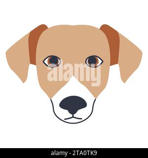 Zeichentrickfiguren mit Hund oder Hündchen. Stock Vektor