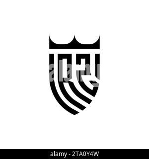 RZ Luxury Initial-Logobuchstaben in hochwertigem, professionellem Design, das gut ausdruckt Stock Vektor
