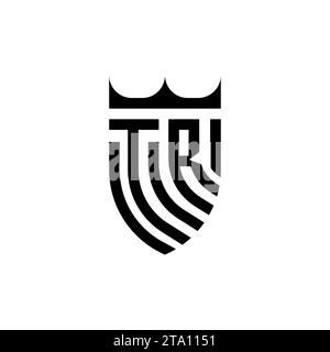 TR luxuriöse Initial-Logobuchstaben in hochwertigem, professionellem Design, das gut ausdruckt Stock Vektor