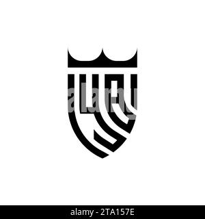 YB Luxury Initial-Logobuchstaben in hochwertigem, professionellem Design, das gut ausdruckt Stock Vektor