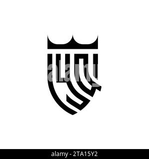 YQ Luxury Initial-Logo-Buchstaben in hochwertigem, professionellem Design, das gut ausdruckt Stock Vektor