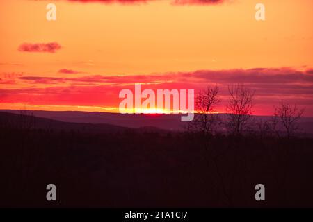 Sonnenuntergang in Neu-England Stockfoto