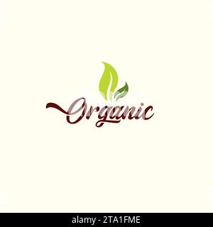 Organisches Logo-Design. Natur-Logo Stock Vektor
