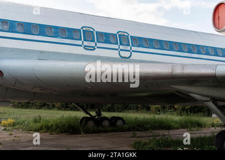 Ausstellung alter Modellflugzeuge Stockfoto