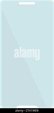 Anti-Touch-Symbol mit gebrochenem Bildschirm Cartoonvektor. Schutzschalter für Telefonunterbrechung. Moderne Telefonpflege Stock Vektor