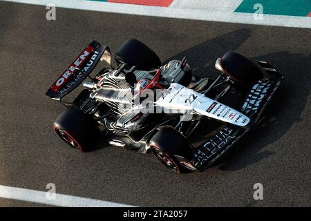 28. November 2023, Yas Marina Circuit, Abu Dhabi, Formel 1 Abu Dhabi Test 2023, im Bild Yuki Tsunoda (JPN), Scuderia AlphaTauri Stockfoto