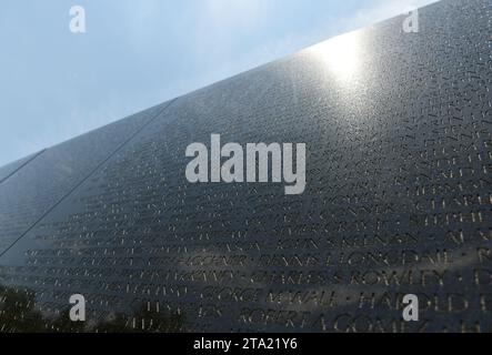 Washington, DC - 1. Juni 2018: Vietnam war Memorial in Washington. Stockfoto