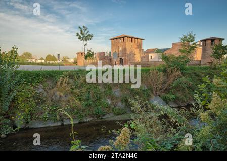 Legnano, Italien. Schloss Visconti Legnano oder Schloss San Giorgio Stockfoto