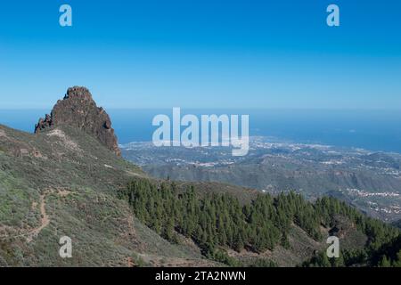 Vista de Gran Canaria Stockfoto