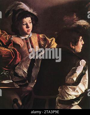Die Berufung des Heiligen Matthäus (Detail) 1599-1600 von Caravaggio Stockfoto