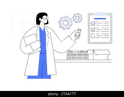 Abstrakte Konzeptvektorillustration zur Arzneimittelverteilung. Stock Vektor