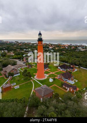 Stockfoto Ponce de Leon Inlet Lighthouse Florida USA vertikale Ausrichtung Stockfoto