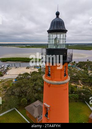 Stockfoto Ponce de Leon Inlet Lighthouse Florida USA vertikale Ausrichtung Stockfoto