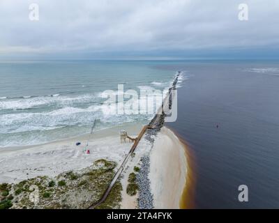 Luftbild Ponce de Leon Inlet Florida Ostküste Stockfoto