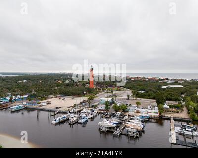 Stockbild Leuchtturm in Ponce Inlet Florida USA Stockfoto