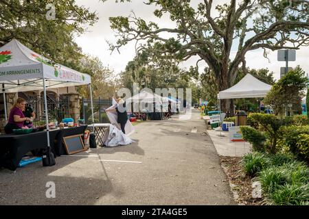 Ormond Beach, FL, USA - 18. November 2023: Foto der 150 km langen Superszene in den Rockefeller Gardens Stockfoto