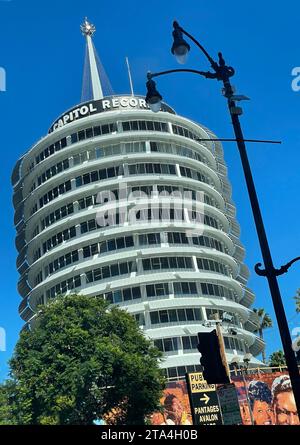 Capitol Records building in Hollywood, CA Stockfoto