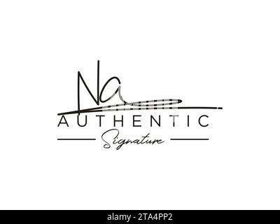 VEKTOR für SIGNATURE-Logo-Vorlage FÜR NORDAMERIKA. Stock Vektor