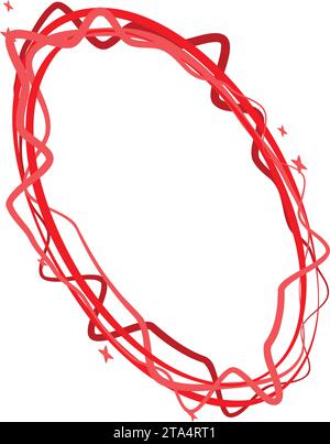 Isometrischer Vektor des roten Glitzerportals. Universe Frame Laser. Magische Spieltür Stock Vektor