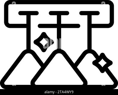 Clean Brille Symbol Kontur Vektor. Reinigen des Gefäßes für Geschirr. Waschmittel Seifenspender Stock Vektor
